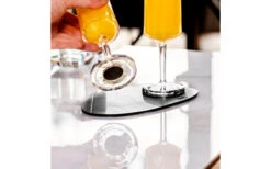 Silwy® Metall Nano Gel Platzset Leder-Look 20 Cm Schwarz -Camping Im Freien 435600 3104145