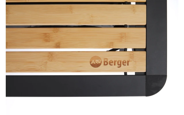 Berger Alu-Bambus Rolltisch schwarz Berger Alu-Bambus Rolltisch Schwarz -Camping Im Freien 670470 4674717