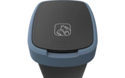 Rotho Twist Abfalleimer Mit Schwing- Und Klappdeckel 10 Liter Horizon Blau -Camping Im Freien 689031 4830092