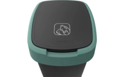 Rotho Twist Abfalleimer Mit Schwing- Und Klappdeckel 10 Liter Horizon Blau -Camping Im Freien 689040 4830122