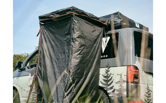 Vickywood Duschzelt mit Regenhaube 100 cm schwarz Vickywood Duschzelt Mit Regenhaube 100 Cm Schwarz -Camping Im Freien 696233 4715327